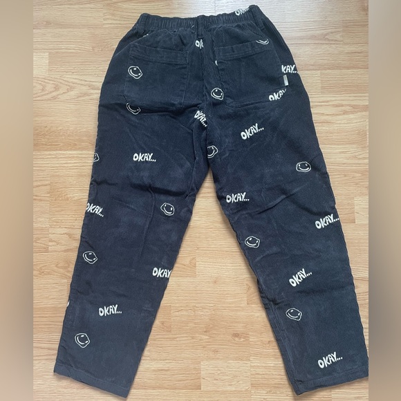 Urban Outfitters Corduroy Style Pants Okay Smiley Face - Picture 5 of 6